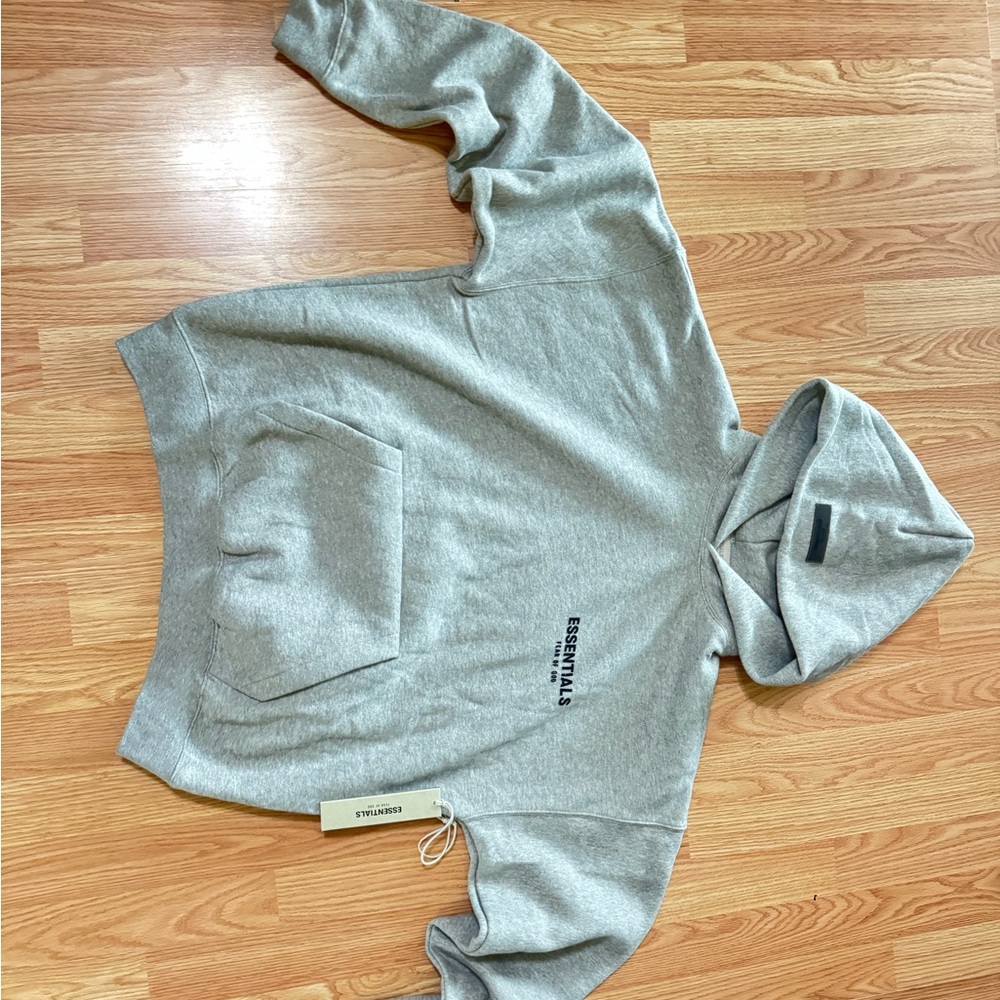 Essentials Light Gray Hoodie Sweater